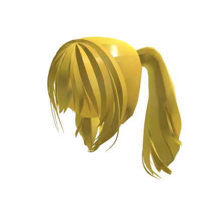Miku Messy Twintails Hair yellow shine metallic