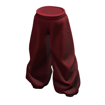 Y2K Baggy Pants (Red)