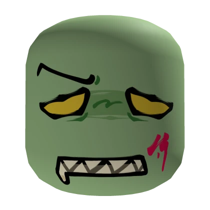 grumpy zombie face