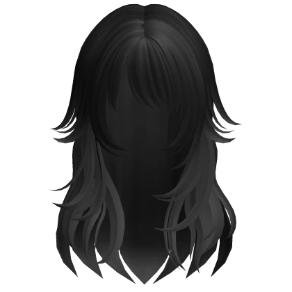 Emo Messy Anime Hair (Black)