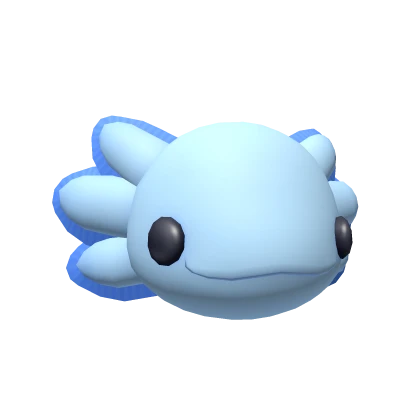 Blue Axolotl Head