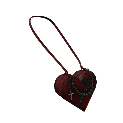 Red Gothic Heart Purse