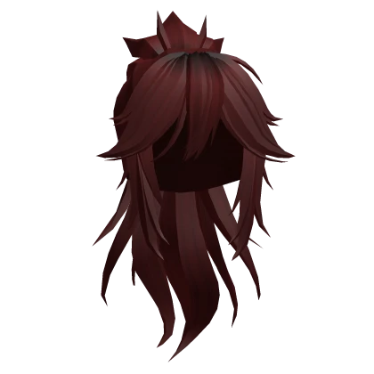 Samurai Ponytail Hair - Dark Red