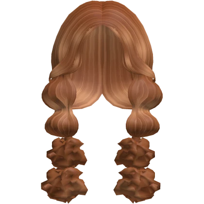 Jolly Fluffy Long PigTails in Ginger
